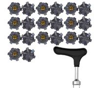 Armastuse Punte da Golf Universali,20 Pezzi Tacchetti Facili da Cambiare per Scarpe + 1 Chiave a Punta - Practical Golf Spikes for Golfers