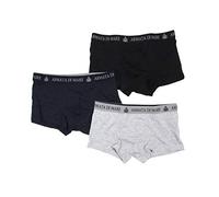 Armata di Mare 3pz Boxer Uomo in Cotone Elasticizzato con Elastico Esterno, Tinta Unita - GT103 (4-M, Assortito)
