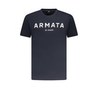 Armata Di Mare Blue Cotton Men T-Shirt - L