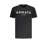 Armata Di Mare, ,Tops ,Uomo ,Nero ,L T-shirt Uomo in Cotone Nero con Stampa