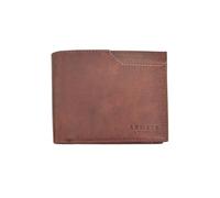 Armata di mare Portafoglio Uomo in Vera Pelle, 10x12,5x1,5 cm, con Scomparti per Banconote, Monete e Carte