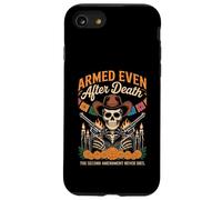 Armato anche dopo la morte scheletro patriottico Día de los Muertos Custodia per iPhone SE (2020) / 7/8