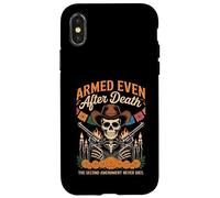 Armato anche dopo la morte scheletro patriottico Día de los Muertos Custodia per iPhone X/XS