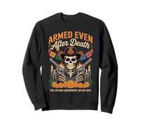 Armato Anche Dopo la Morte Scheletro Patriottico Día de Los Muertos Felpa