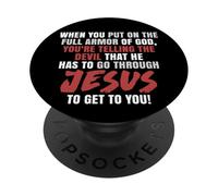 Armatura completa di Dio Preghiera Guerrieri Efesini 6 PopSockets PopGrip Adesivo