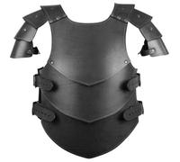 Armatura del Torace Medievale PU Pelle Regolabile Armatura vichinga Uomini Rinascimento Cosplay Cavaliere pettorale, Nero, Vichingo