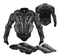 Armatura Moto per Bambini,JUSTDOLIFE 5 Pezzi Set di Armatura da Moto Protezione di Motocross per Bambini Ginocchiere Traspiranti Gomito Pettorina per Tutti I Terreni Ciclismo Sci Pattinaggio