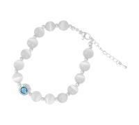 Armband Für Angst Women Bracelet Imitation Opal Butterfly Pendant Smooth Elastic Regular Fit Lady Birthday Exquisite Lightweight Wrist Bracelet Jewelry Armband 2 Damen (A, One Size)