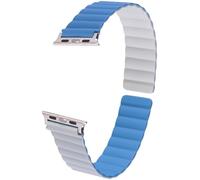 Armband für Apple Watch 42/44/45/49 mm blu/hellgrau/silber