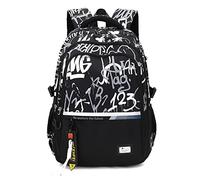 Armbq Zaino scolastico per bambini per ragazzi Casual Bookbags Elementary Middle School Bag, Stampe alfabeto, 12.99 x 7.87 x 19.29 inches, Stile-b