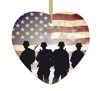 Armed Forces Day American Decorazione D'Attaccatura Natalizi Decorazione Ceramica Appendere Decorazioni Per Domestico Esterni Vacanze