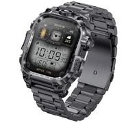 Armed, orologio intelligente da uomo, dispositivo di chiamata wireless 5.2, ampio display HD da 2 pollici, impermeabile IP67, per fitness all'aperto, monitor della salute, torcia a LED, cinturino in
