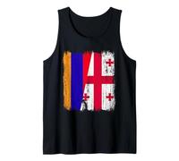 Armenia Georgia Mezza bandiera Armenian Georgian Roots Canotta