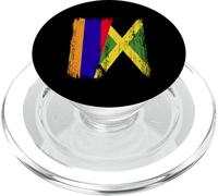 Armenia Giamaica Mezza Bandiera Armeno Giamaicana Heritage PopSockets PopGrip per MagSafe