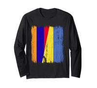 Armenia Ucraina Mezza Bandiera Patrimonio ucraino armeno Maglia a Manica