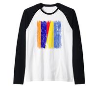 Armenia Ucraina Mezza Bandiera Patrimonio ucraino armeno Maglia con Maniche Raglan