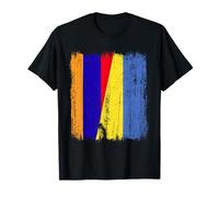 Armenia Ucraina Mezza Bandiera Patrimonio ucraino armeno Maglietta