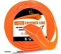 ARMERIAONLINE SINCE 1999 50 mt Bobina Filo Decespugliatore Professionale in Nylon Resistente Rinforzato Tagliabordi Tagliaerba 3mm 4 MM Quadrato Tondo Diamante (Diamante 3)