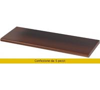 Armetta Pietro Set 5 Mensole Arredamento Noce cm 120x25x2.5 - 342/21