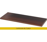 Armetta Pietro Set 5 Mensole Arredamento Noce cm 60x25x2.5 - 328/21