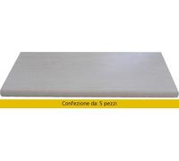 Armetta Pietro Set 5 Mensole Arredamento Rovere Sbiancato cm 100x25x2,5 - 341/38