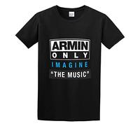 Armin Van Buuren Armin Only Imagine The Music Men's T-Shirt Unisex Black Cotton Hip Hop Print Tee Shirts XL