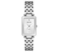 Armitron Orologio da polso da donna 75/5771 – Quadrante con vero diamante – Argento