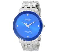 Armitron - Orologio da polso da uomo, con cinturino a bracciale, 20/4952, impreziosito da diamante, Blu/Argento