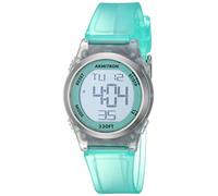 Armitron - Orologio sportivo da donna, digitale, con cronografo, cinturino in resina, 45/7104, Verde Acqua