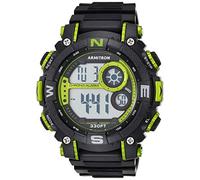 Armitron - Orologio sportivo da uomo, digitale, con cronografo, cinturino in resina, 40/8291, Nero/Verde