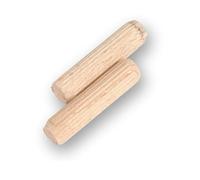ARMLAZER Tasselli in Legno di Faggio 6 x 30 mm, Bastoncini di Faggio, Scanalate in Legno, Perni di Legno Duro Perno Scanalato, Spine Legno per Progetti di Artigianato di Mobili e Fai Da Te