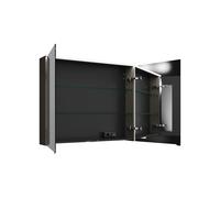 Armoire de toilette burgbad Eqio avec applique LED et éclairage du plan de toilette, 2 portes, 1000x800x170mm, SPGT100F2010, SPGT100F2010, Corpo: Grigio lucido