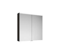 Armoire de toilette burgbad Eqio avec applique LED et éclairage du plan de toilette, 2 portes, 800x800x170mm, SPGT080F2010, SPGT080F2010, Corpo: Grigio lucido