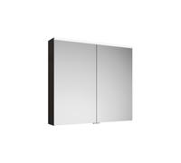 Armoire de toilette burgbad Eqio avec applique LED et éclairage du plan de toilette, 2 portes, 900x800x170mm, SPGT090F2010, SPGT090F2010, Corpo: Grigio lucido