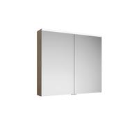 Armoire de toilette burgbad Eqio avec applique LED et éclairage du plan de toilette, 2 portes, 900x800x170mm, SPGT090F3180, SPGT090F3180, Corpo: Rovere Decorazione Cashmere quercia