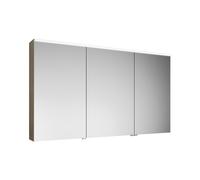 Armoire de toilette burgbad Eqio avec éclairage LED à poser, 3 portes, charnières centrales à droite, 1400x800x170mm, SPGS140RF3180, SPGS140RF3180, Corpo: Rovere Decorazione Cashmere quercia