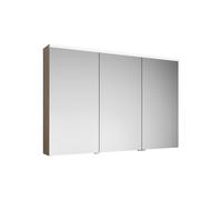 armoire de toilette burgbad Eqio avec éclairage LED à poser, 3 portes, charnières centrales à gauche, 1200x800x170mm, SPGS120RF3180, SPGS120RF3180, Corpo: Rovere Decorazione Cashmere quercia