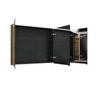 Armoire de toilette burgbad Eqio avec éclairage LED à poser, 3 portes, charnières centrales à gauche, 1400x800x170mm, SPGS140LF5662, SPGS140LF5662, Corpo: Arredamento urbano in rovere