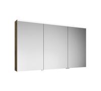 armoire de toilette burgbad Eqio avec éclairage LED à poser et éclairage du plan de toilette, 3 portes, charnières centrales à gauche, 1400x800x170mm, SPGT140RF5662, SPGT140RF5662, Corpo: Arredamento