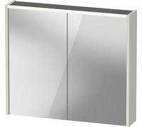 Armoire de toilette Duravit D-Code, prise type E (FR, BE), 2 portes, champ lumineux LED en haut, 800x700mm, 6 W, DC71060HHHH1000, DC71060HHHH1000, Colorazione: Verde pallido opaco