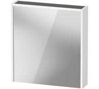 Armoire de toilette Duravit D-Code, prise type F (EU, DE), 1 porte avec butée à droite, champ lumineux LED en haut, 651x700mm, 5 W, DC7105R18180000, DC7105R18180000, Colorazione: Bianco opaco