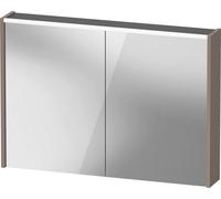 Armoire de toilette Duravit D-Code, prise type F (EU, DE), 2 portes, champ lumineux LED en haut, 1000x700mm, 7 W, DC7107043430000, DC7107043430000, Colorazione: Basalto opaco
