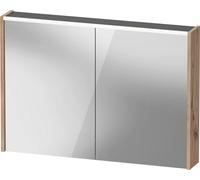 Armoire de toilette Duravit D-Code, prise type F (EU, DE), 2 portes, champ lumineux LED en haut, 1000x700mm, 7 W, DC7107055550000, DC7107055550000, Colorazione: Rovere marmorizzato opaco