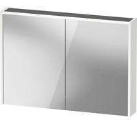 Armoire de toilette Duravit D-Code, prise type F (EU, DE), 2 portes, champ lumineux LED en haut, 1000x700mm, 7 W, DC7107018180000, DC7107018180000, Colorazione: Bianco opaco