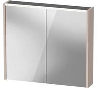 Armoire de toilette Duravit D-Code, prise type F (EU, DE), 2 portes, champ lumineux LED en haut, 800x700mm, 6 W, DC7106091910000, DC7106091910000, Colorazione: Taupe opaco