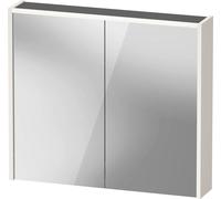 Armoire de toilette Duravit D-Code, prise type F (EU, DE), 2 portes, champ lumineux LED en haut, 800x700mm, 6 W, DC7106022220000, DC7106022220000, Colorazione: Bianco lucido