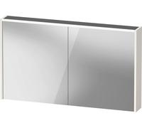 Armoire de toilette Duravit D-Code, prise type J (CH, LI), 2 portes, champ lumineux LED en haut, 1200x700mm, 9 W, DC7108022222000, DC7108022222000, Colorazione: Bianco lucido