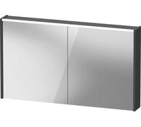 Armoire de toilette Duravit D-Code, prise type J (CH, LI), 2 portes, champ lumineux LED en haut, 1200x700mm, 9 W, DC7108049492000, DC7108049492000, Colorazione: Grafite opaca