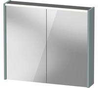 Armoire de toilette Duravit D-Code, prise type J (CH, LI), 2 portes, champ lumineux LED en haut, 800x700mm, 6 W, DC71060HGHG2000, DC71060HGHG2000, Colorazione: Verde fiordo opaco