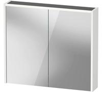 Armoire de toilette Duravit D-Code, prise type J (CH, LI), 2 portes, champ lumineux LED en haut, 800x700mm, 6 W, DC7106018182000, DC7106018182000, Colorazione: Bianco opaco